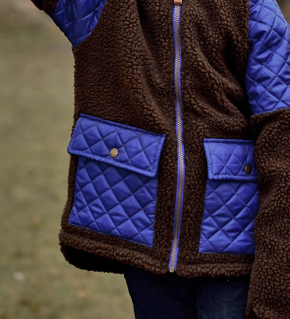 Mikk-Line Fleece Jacket - Teddy - Recycled - Mazarine Blue