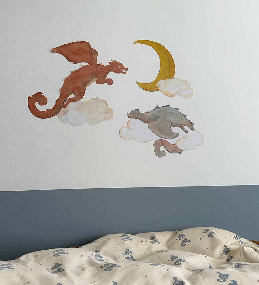That's Mine Wallstickers - Dragons Duck Clouds - Multi