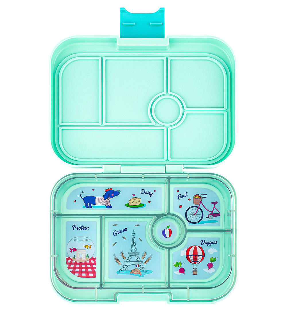 Yumbox Lunchbox w. 6 Room - Bento Original - Serene Aqua - Paris