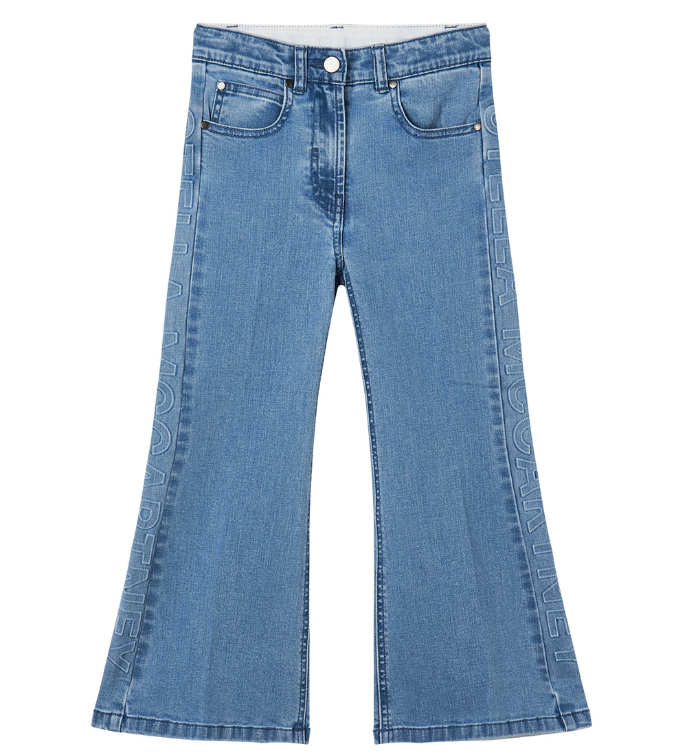 Stella McCartney Kids Jeans - Ljósblátt M. Lógó