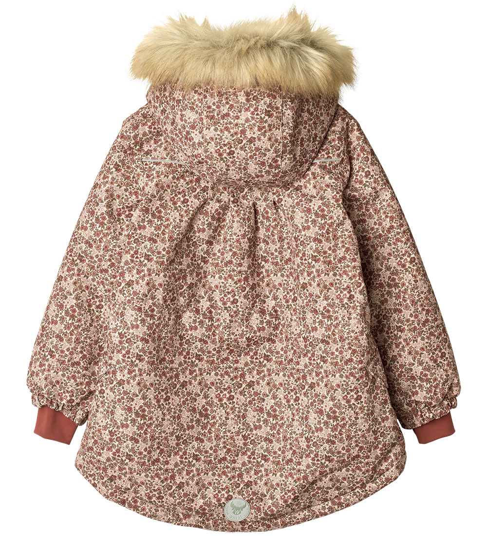 Wheat Winter Coat - Mathilde Tech - Rose Dust Flowers