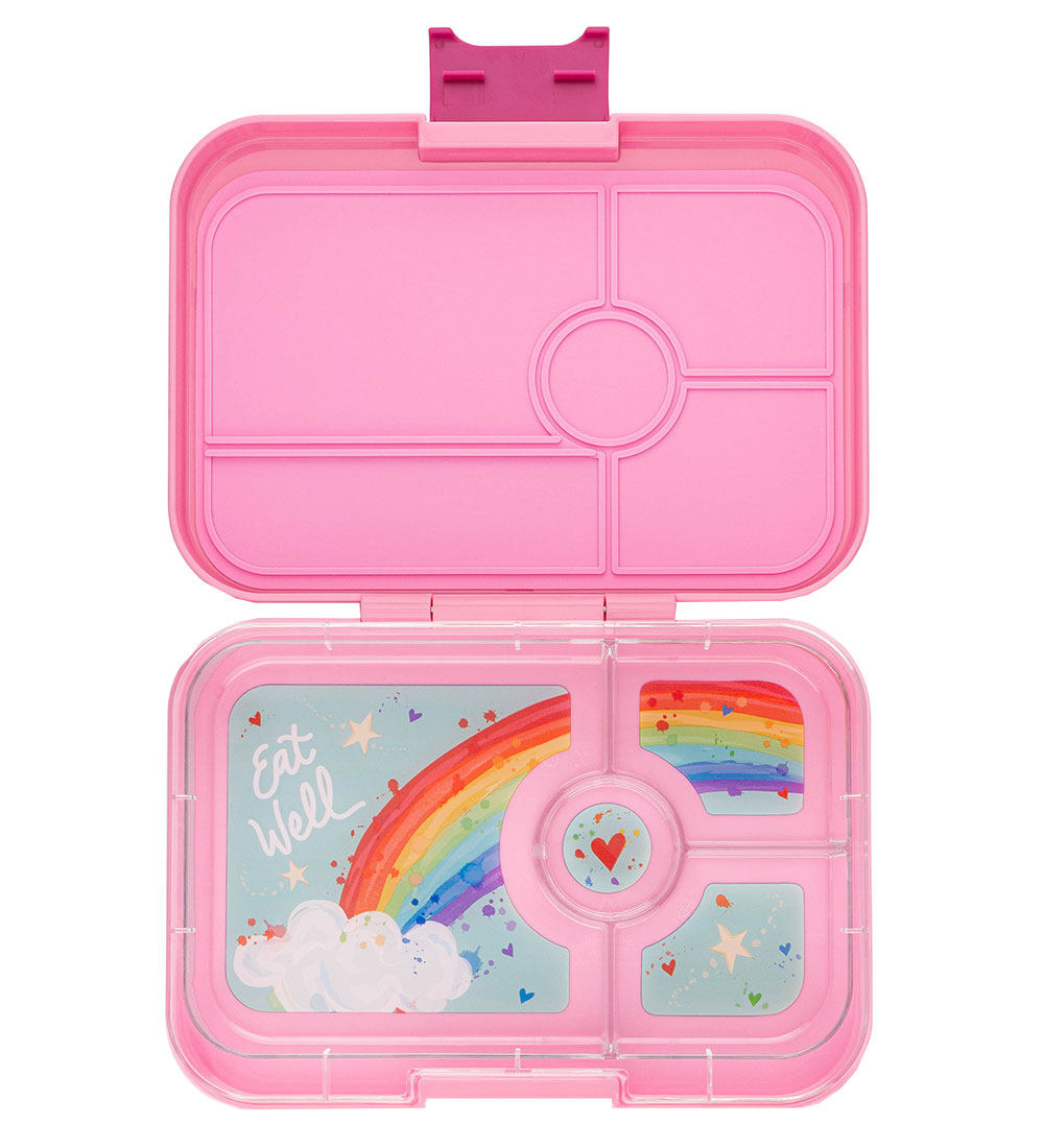 Yumbox Lunchbox w. 4 Rooms - Bento Tapas - Capri Pink/Rainbow