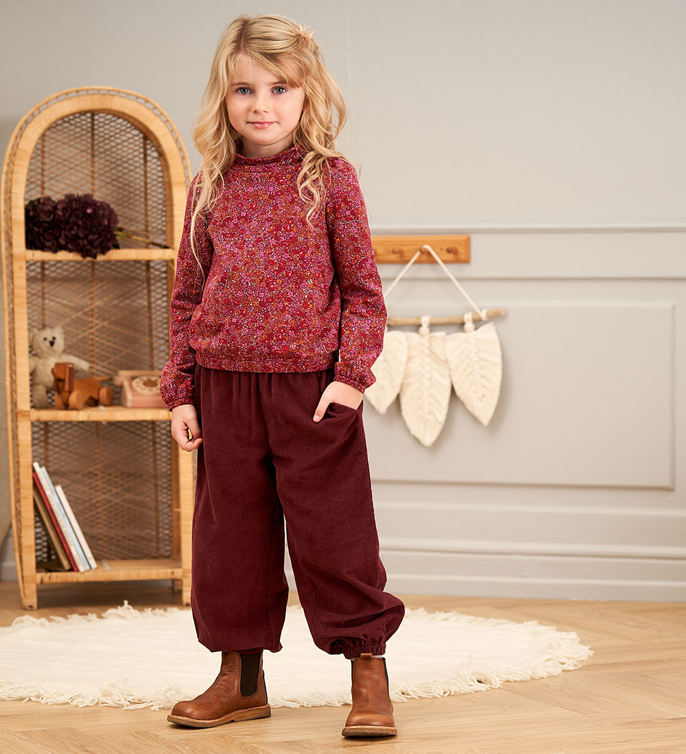 Sweat-shirt Müsli - Petit Blossom - Fig/Boysenberry/Berry Rouge