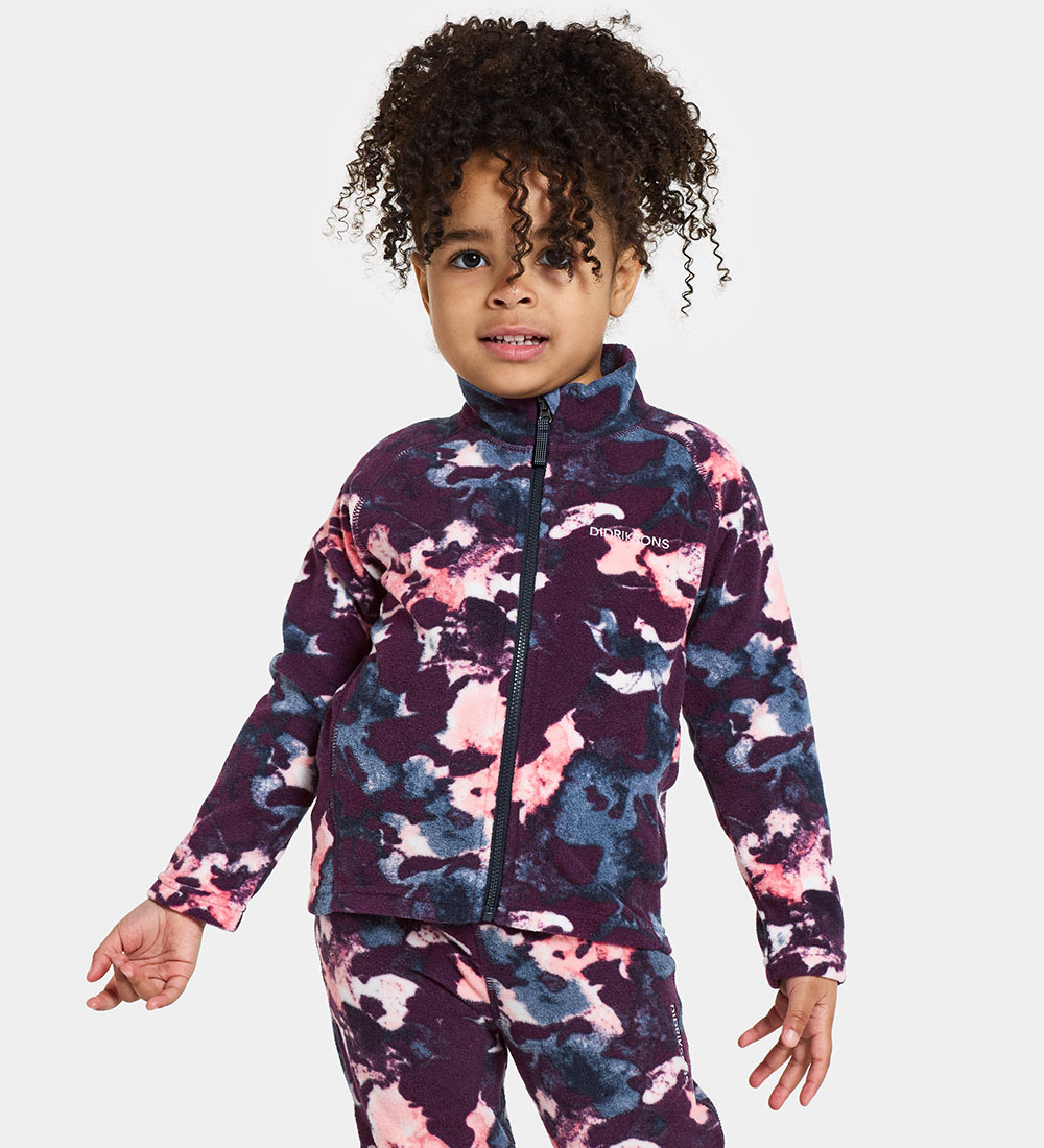 Didriksons Fleece Jas - Monte Kids Volledige rits - Zout Purple