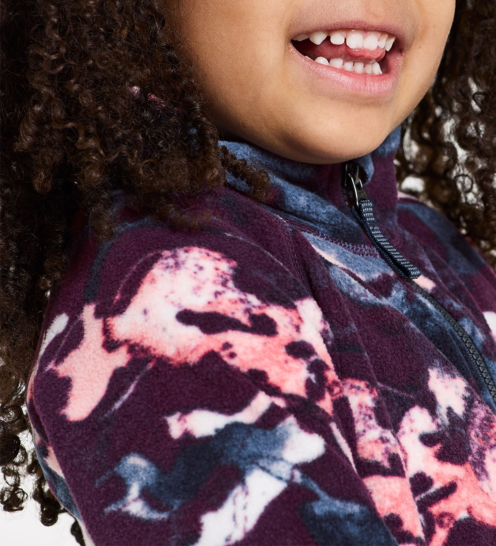 Didriksons Fleece Jas - Monte Kids Volledige rits - Zout Purple