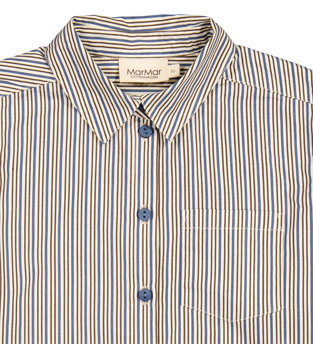 MarMar Shirt - Cotton Poplin - Tommy - Ocean Stripes