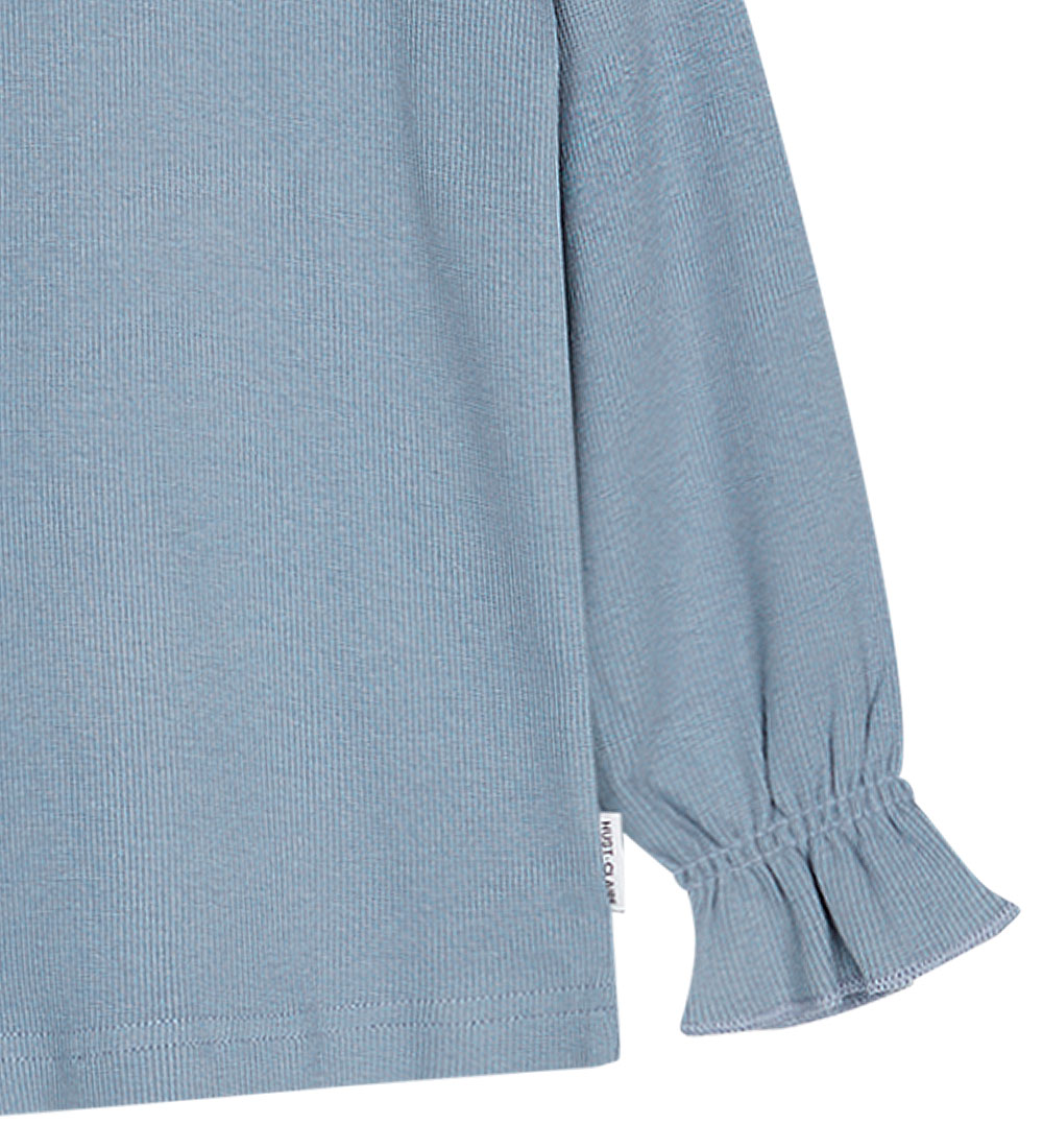 Hust and Claire Blouse - Rib - Amma - Blue Tint