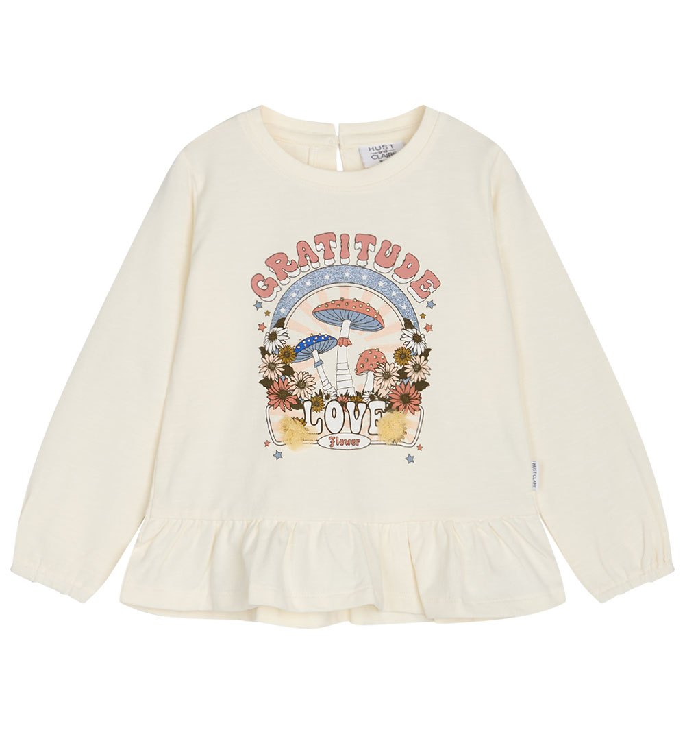 Hust and Claire Blouse - Anelin - Ivory w. Print
