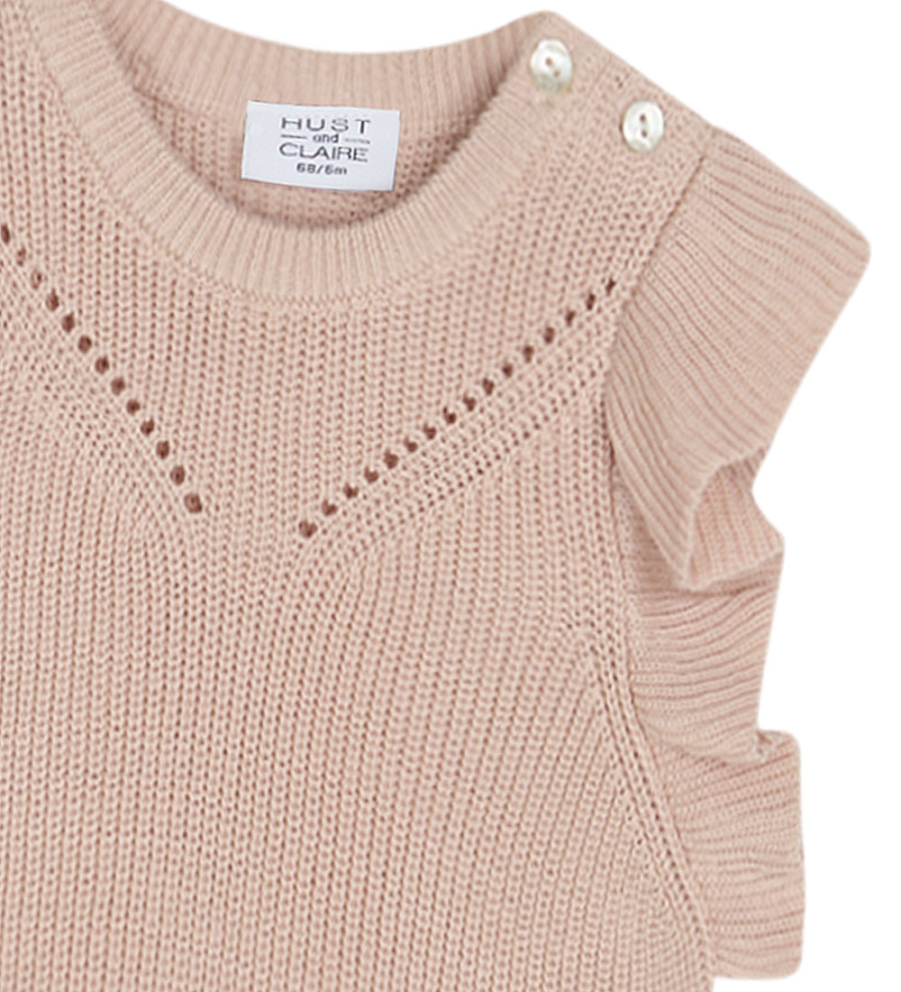 Hust and Claire Waistcoat - Knitted - Nadiina - Peach Dust
