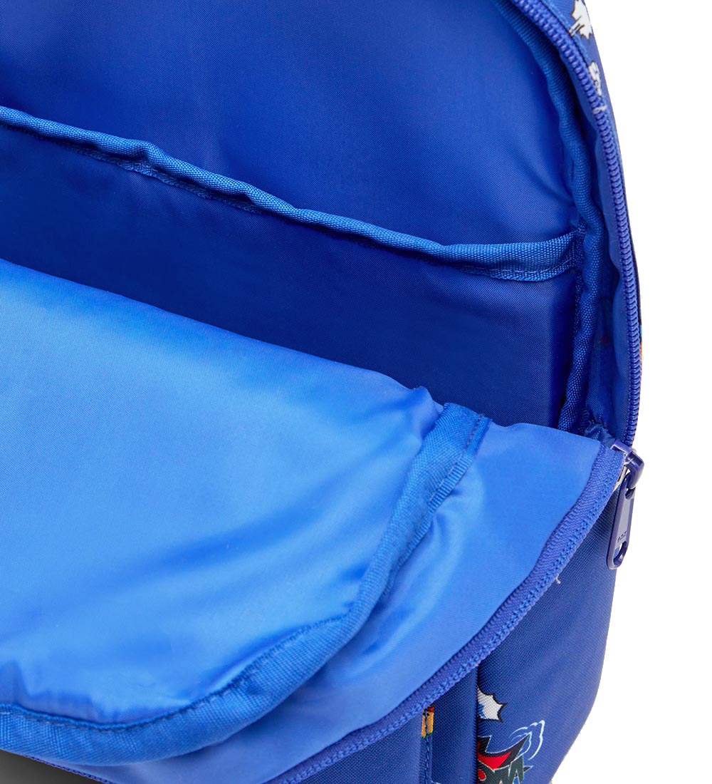 Name It Preschool Backpack - NmmNoju - True Blue w. Superheroes