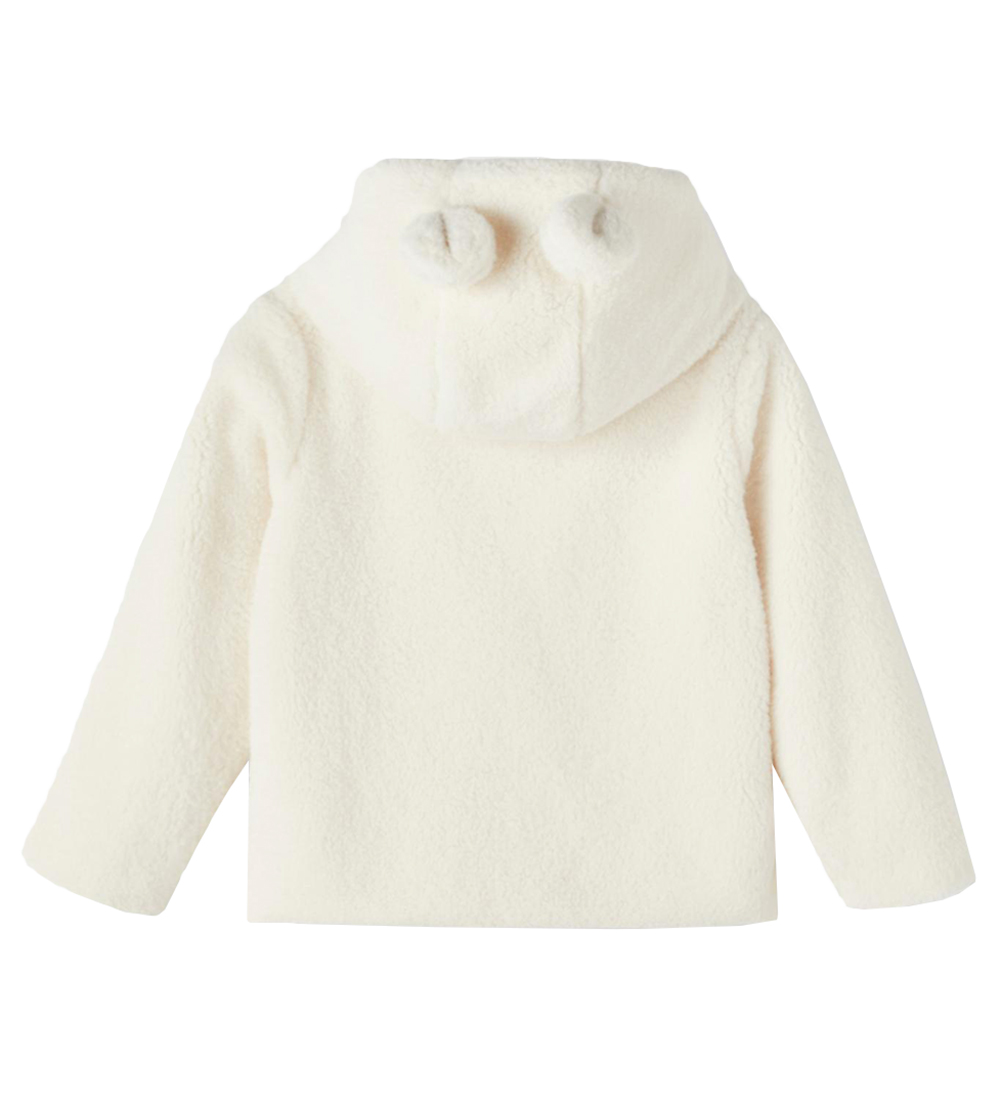 Name It Fleece Jacket - Teddy - NmfOlive - Jet Stream