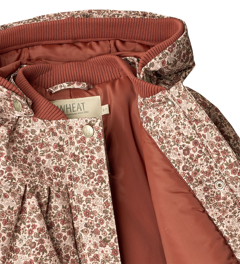 Wheat Winter Coat - Mimmi Tech - Rose Dust Flowers