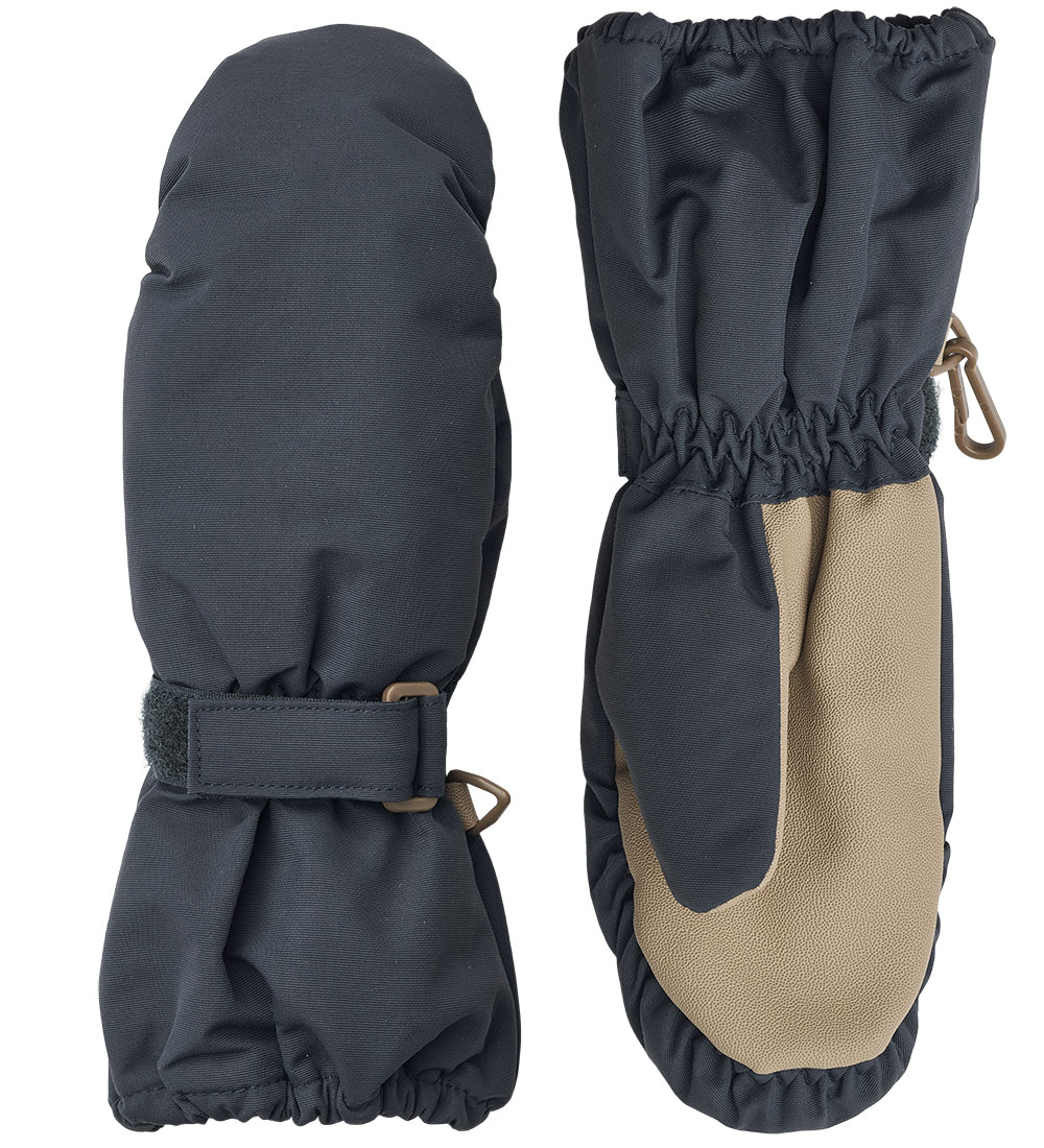 Wheat Mittens - Mittens Tech - Dark Blue