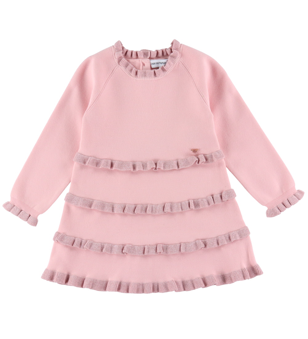 Emporio Armani Dress - Knitted - Pink w. Glitter