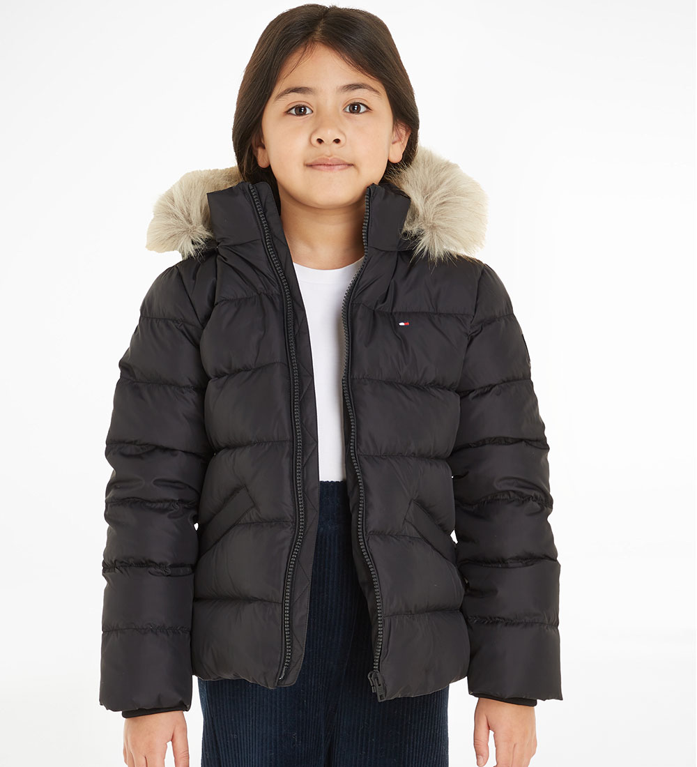 Tommy Hilfiger Daunenjacke - Essential Down - Schwarz