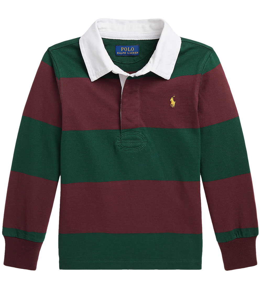 Polo Ralph Lauren Polo blouse - Dark Green/Bordeaux stripe