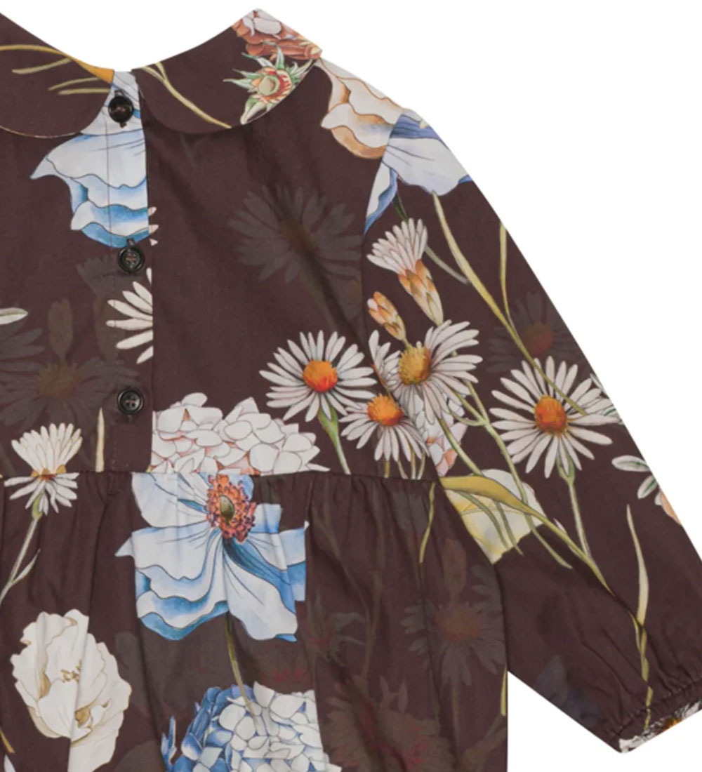 Christina Rohde Jumpsuit - Brown w. Flowers