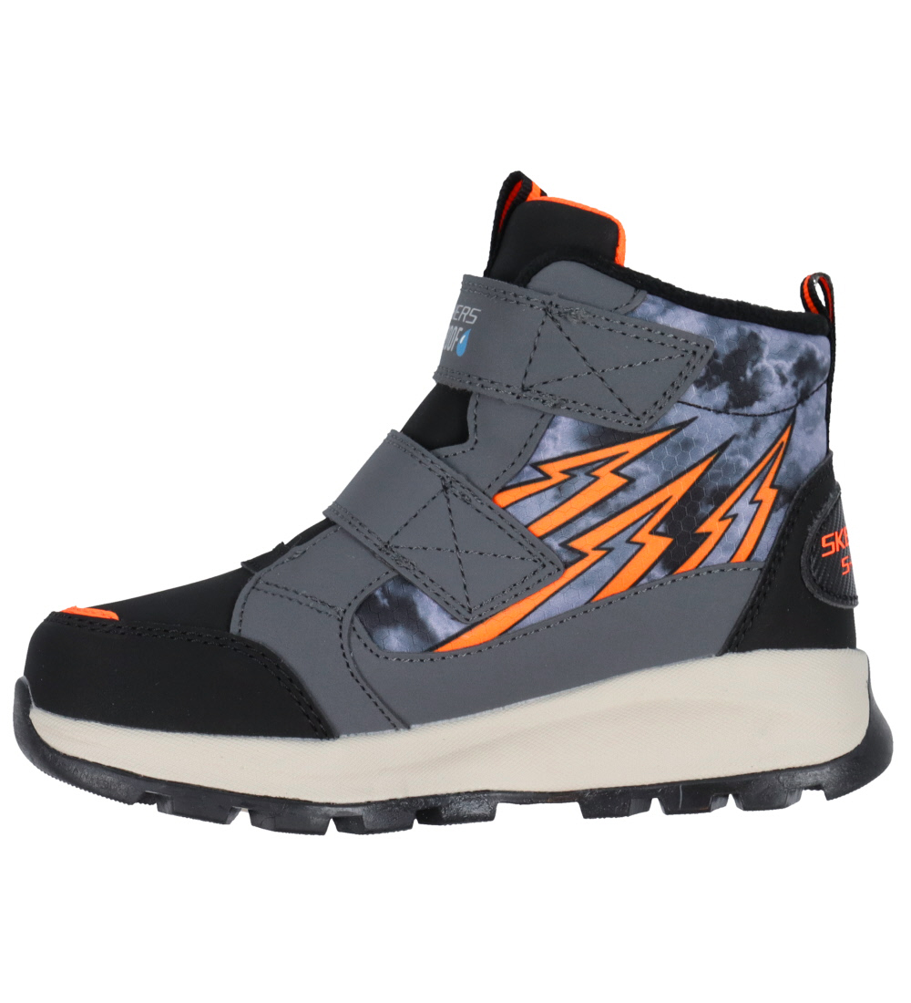 Skechers Winterlaarzen m. Licht - Storm Blazer - Tex - Houtskool