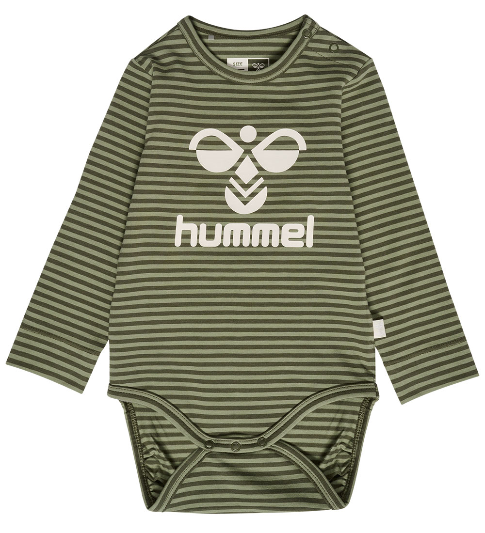 Hummel Bodysuit l/s - hmlMulle - Olive Night