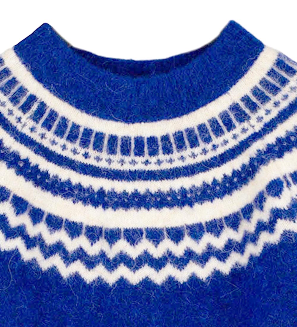 Fliink Blouse - Wool/Nylon - Knitted - Star - Mazerine Blue
