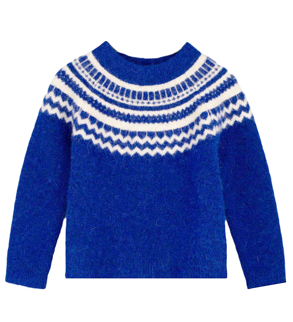 Fliink Blouse - Wool/Nylon - Knitted - Star - Mazerine Blue