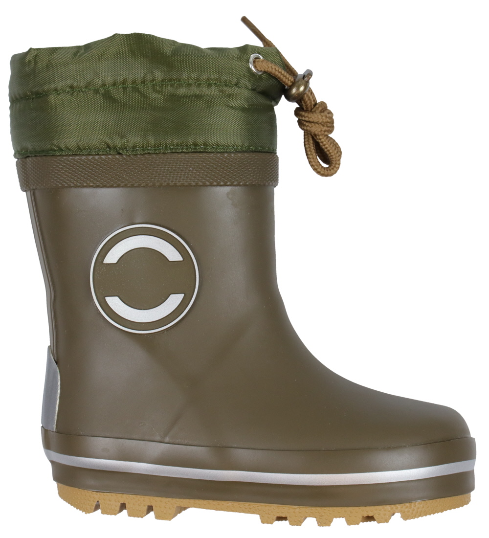 Mikk-Line Rubber Boots w. Lining - Kelp