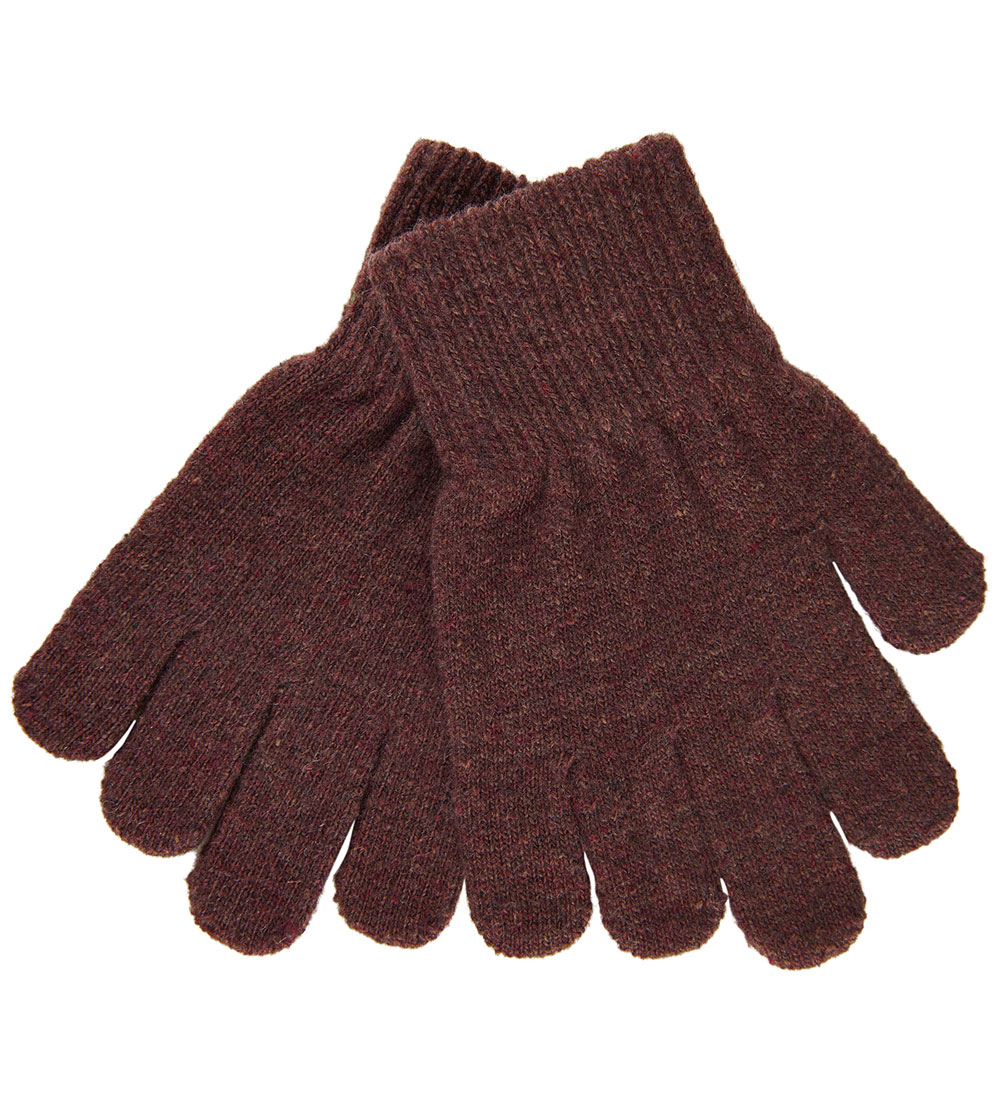 Mikk-Line Gloves - Wool/Polyamide - 3-Pack - Dark Mint/Slate Bla