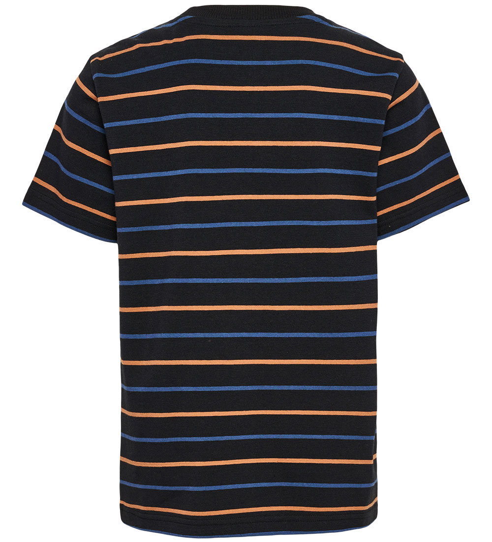 Hummel Stuttermabolur - hmlStripe - Svart
