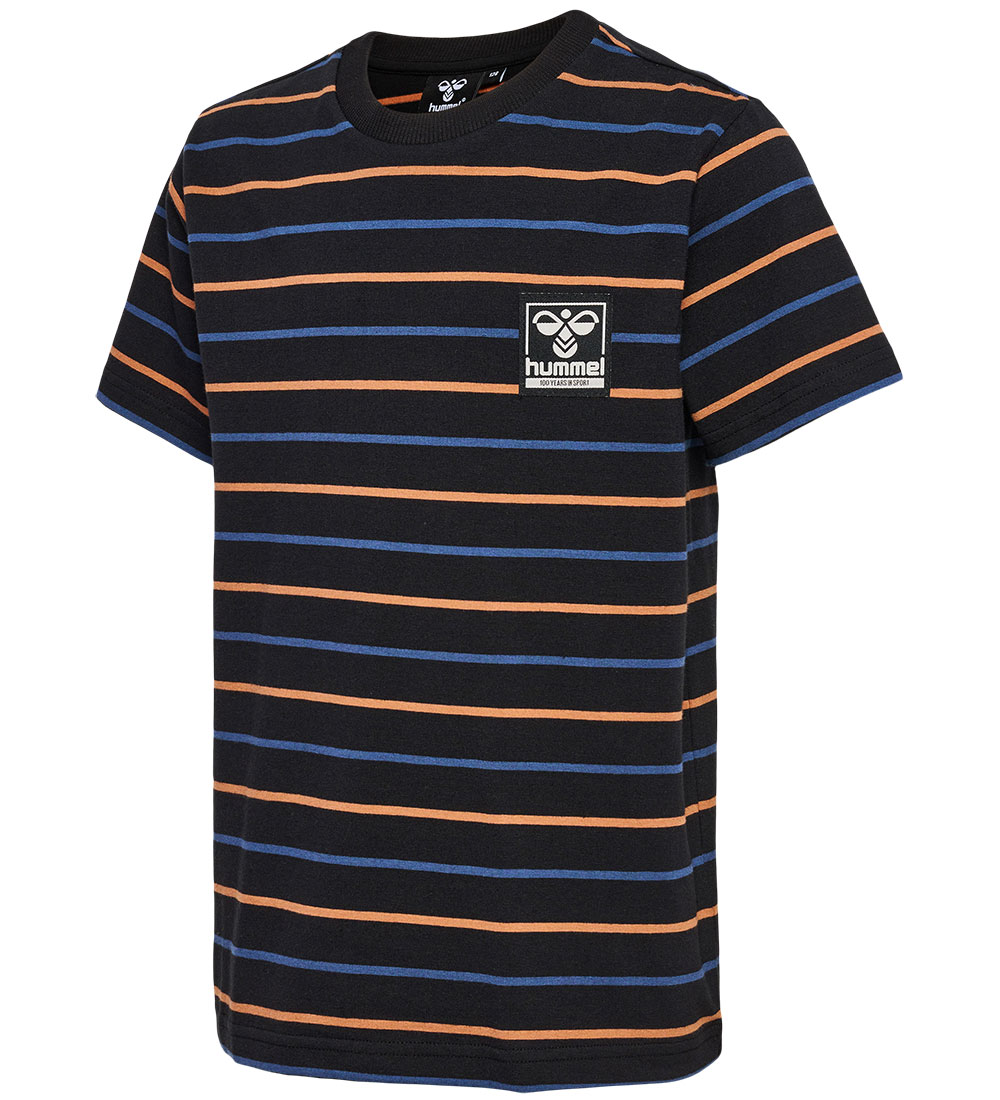 Hummel Stuttermabolur - hmlStripe - Svart