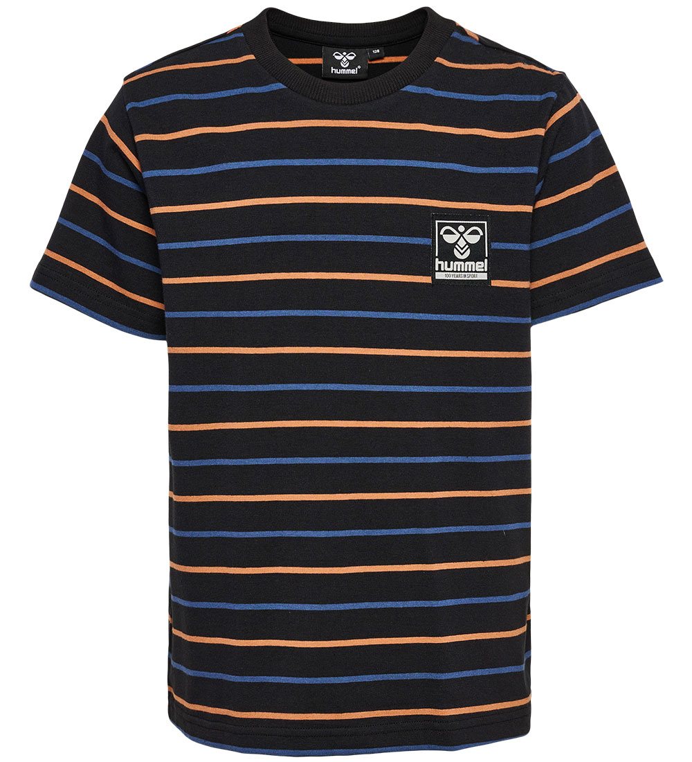 Hummel Stuttermabolur - hmlStripe - Svart