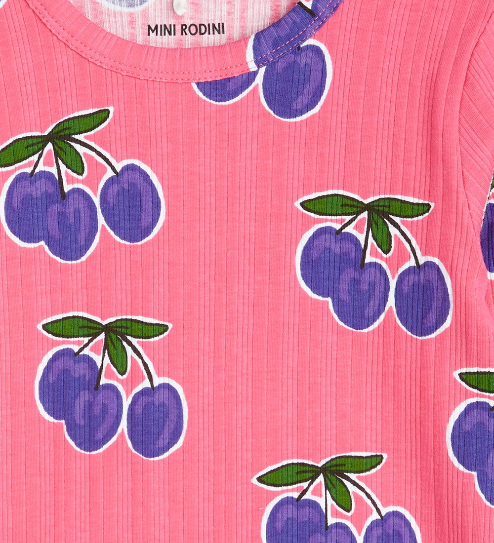 Mini Rodini Blouse - Rib - Plum - Pink
