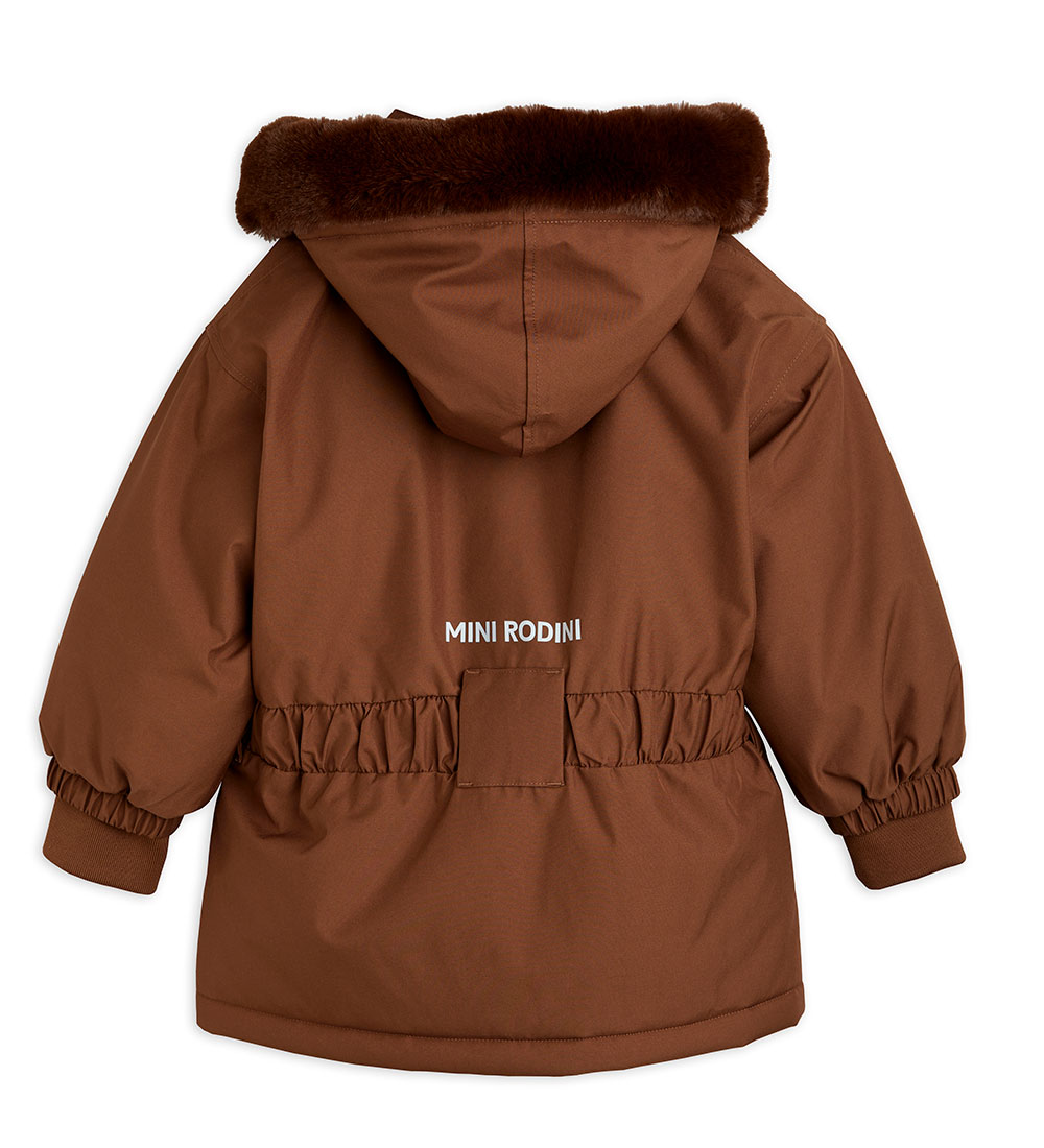 Mini Rodini Winter Coat - Panda - Brown