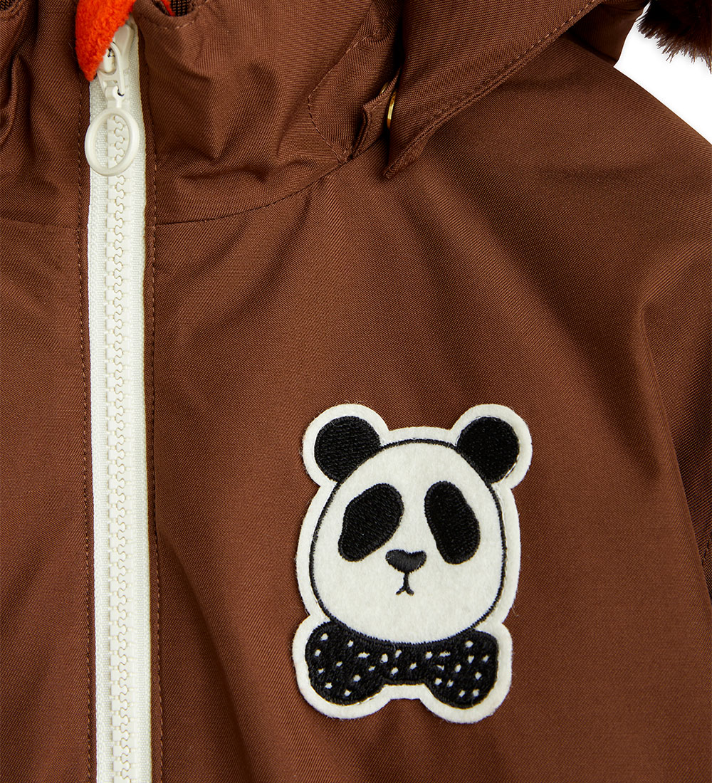 Mini Rodini Winter Coat - Panda - Brown