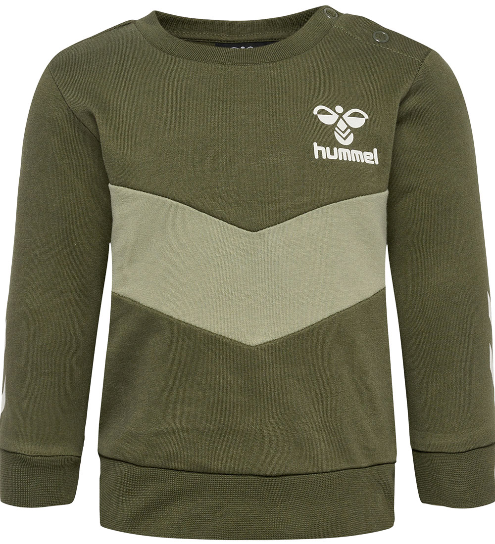 Hummel Sweatshirt - hmlNeel - Olive Night