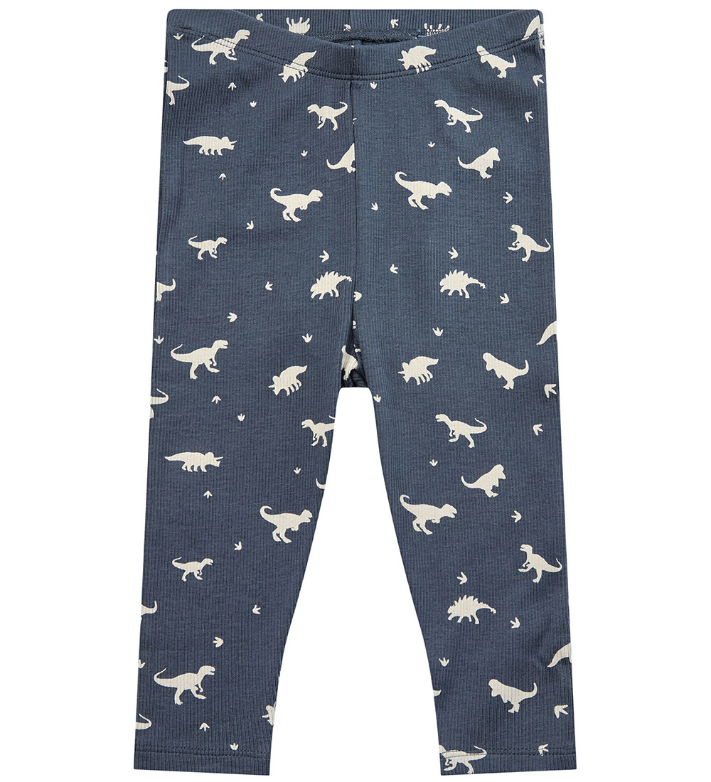 Petit by Sofie Schnoor Leggings - Rib - Navy w. Dinos