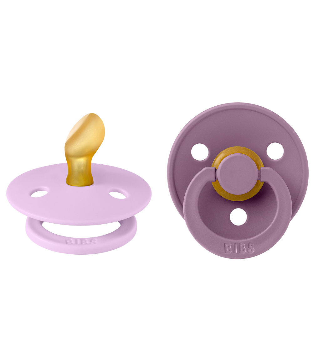 BIBS Colour Pacifiers - 2-Pack - Size 2 - Anatomical - Violet Sk