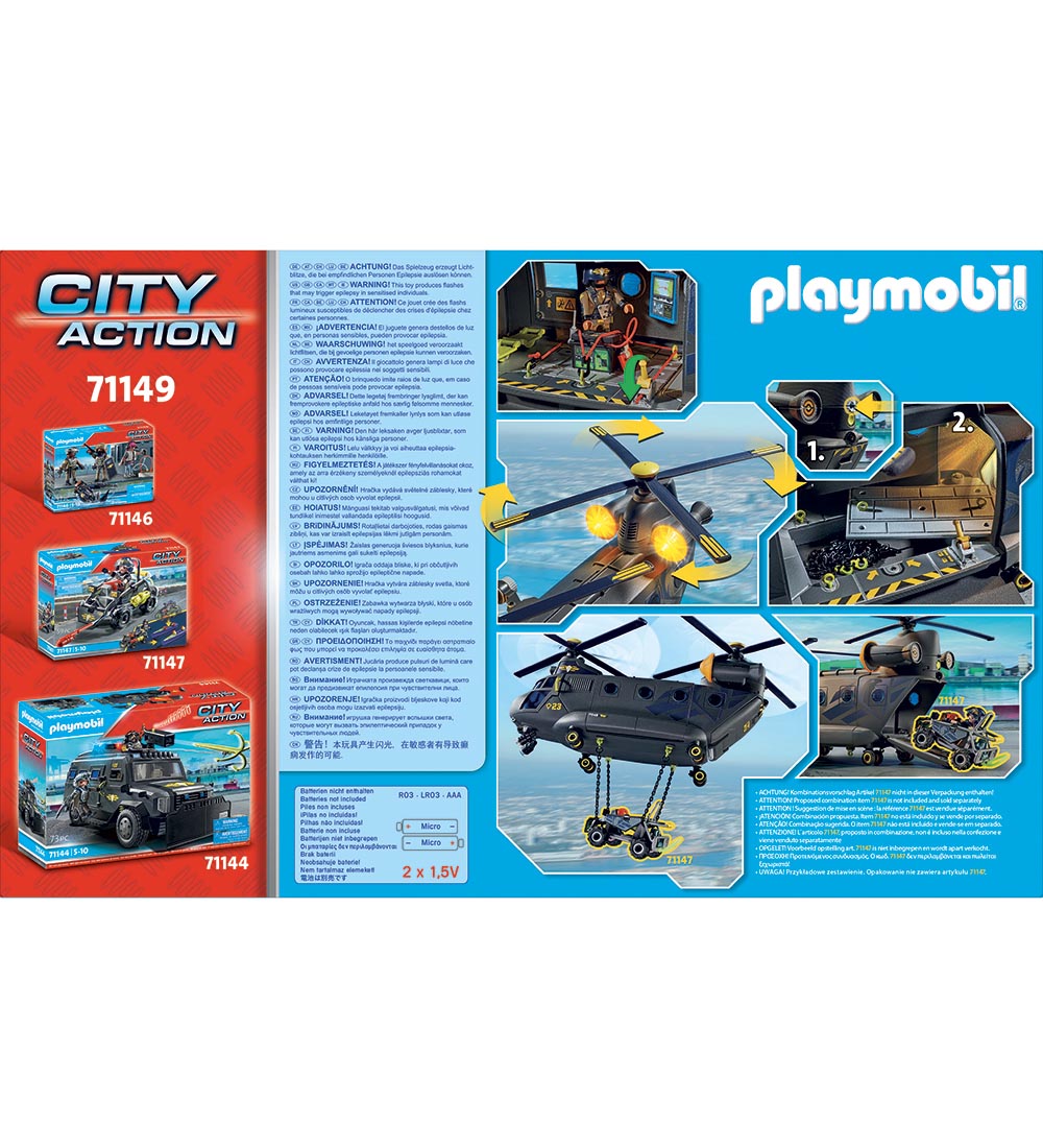 Playmobil City Action - SWAT räddningsplan - 71149 - 117 Delar