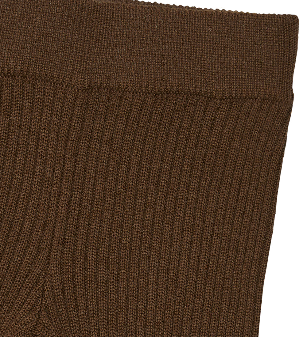 FUB Leggings - Wool - Rib - Chocolate