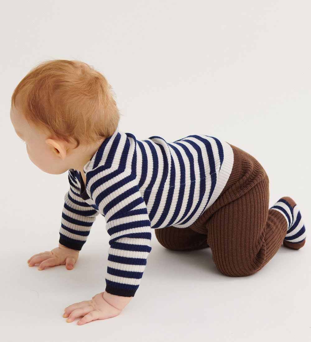FUB Leggings - Wool - Rib - Chocolate