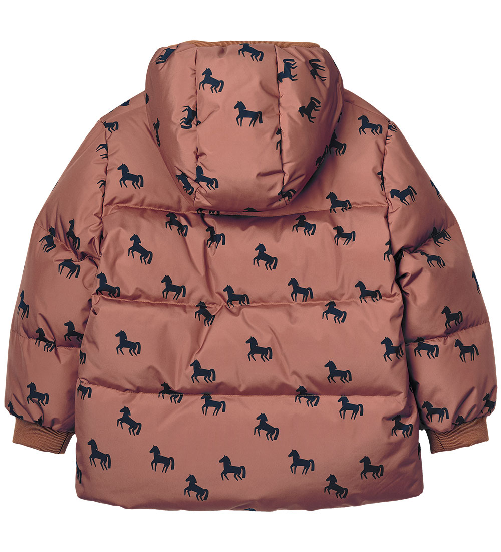 Liewood Down Jacket - Pallet - Horses/Dark Rosetta