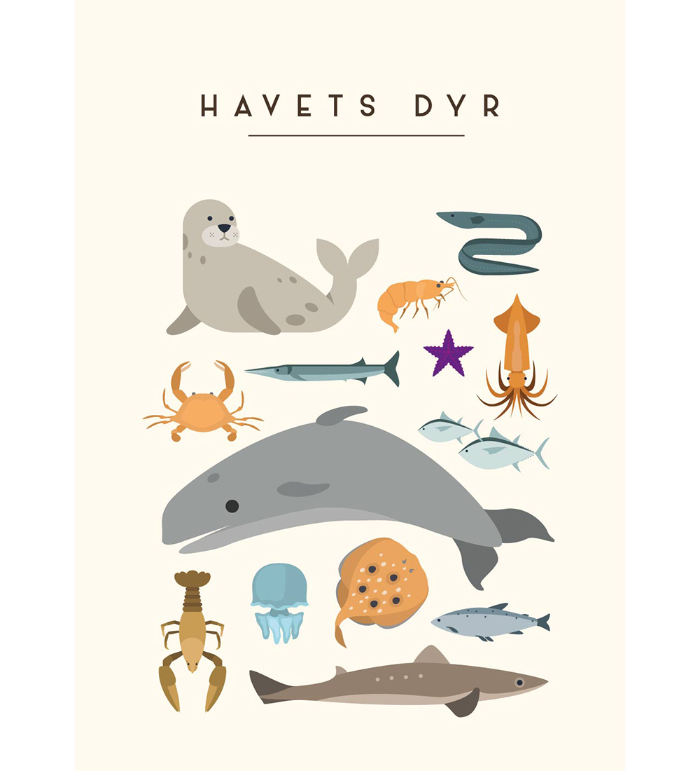 Citatplakat Poster - Children's poster - The sea DYR - A3