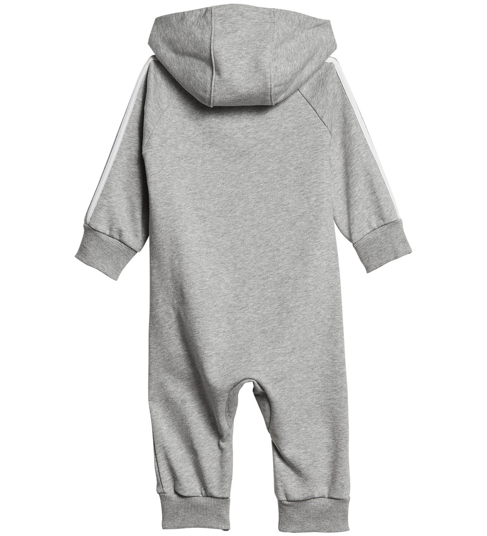 adidas Performance Jumpsuit - I 3S FT ONESIE - Grå/Hvit