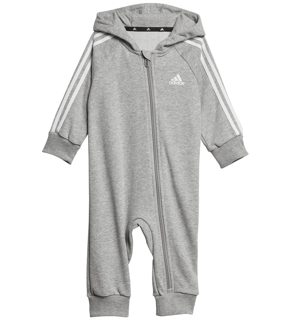 adidas Performance Jumpsuit - I 3S FT ONESIE - Grå/Hvit