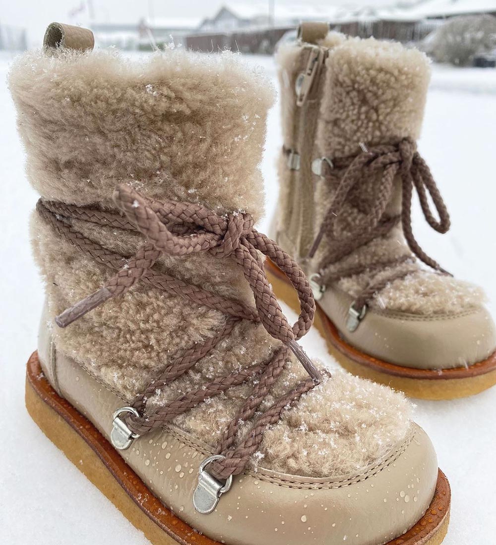 Angulus Winter Boots w. Lining - Sand