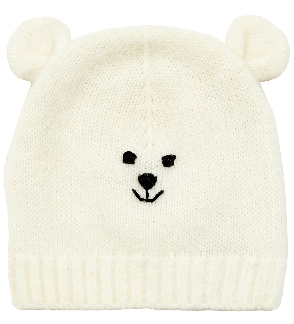 Bonton Beanie - Knitted - Teddy - Cream