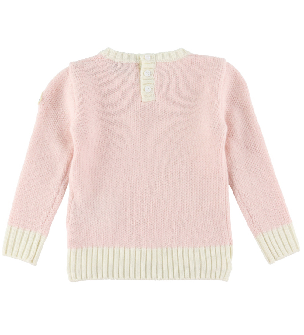 Moncler Blouse - Wool - Pink w. White