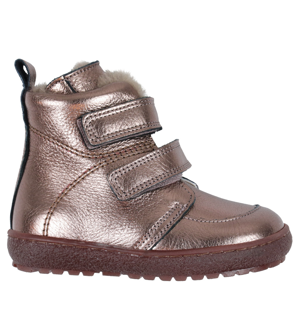 Bisgaard Vinterkängor - Storm - Rose Gold Metalic