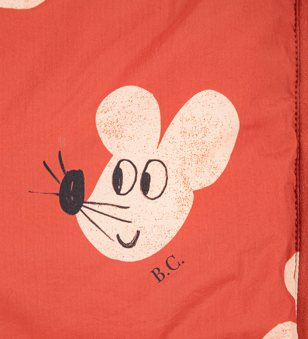 Bobo Choses Padded Jacket/Padded Gilet - Mouse - Rusty/White