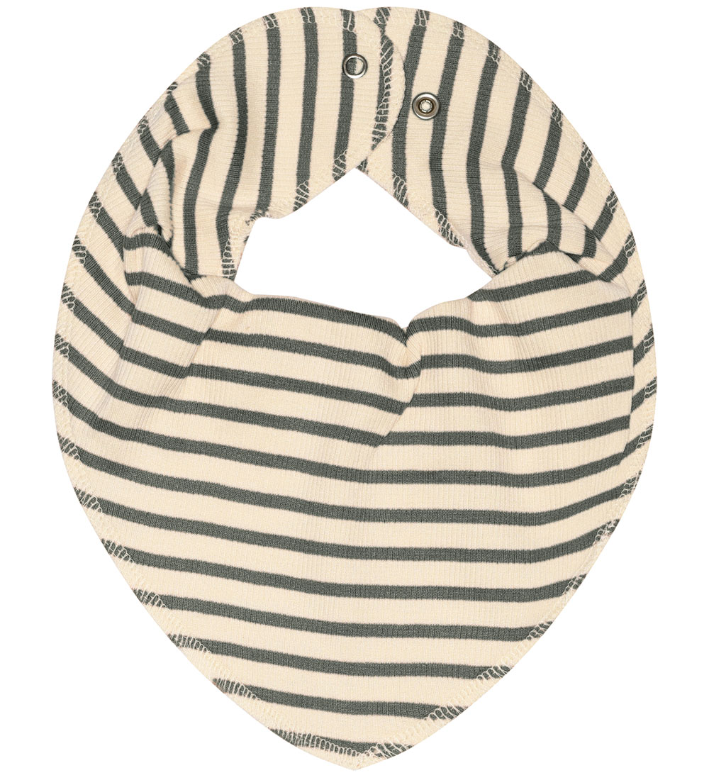 Petit Piao Teething Bib - Modal - Conditioner Green/Off White