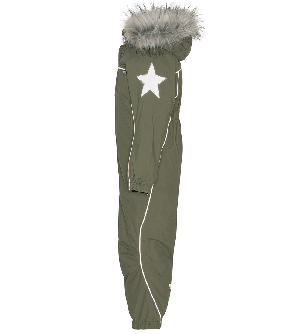 Molo Snowsuit - Polaris Fur - Dusty Green